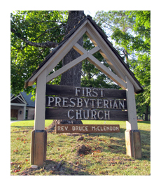 First Presbyterian Church Sign